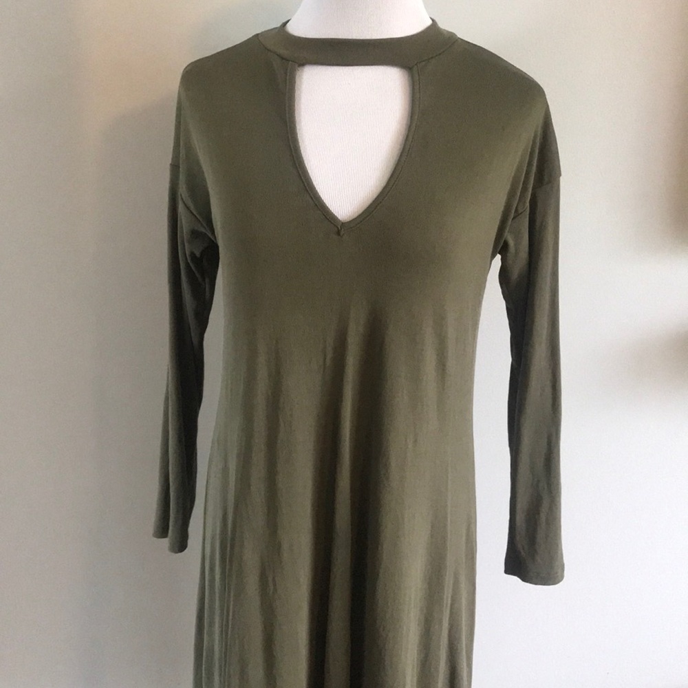Olive green dress